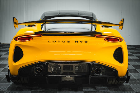 2021-2024 Lotus Emira NYO MNK Style Dry Carbon Fiber Rear Diffuser Lip - Carbonado