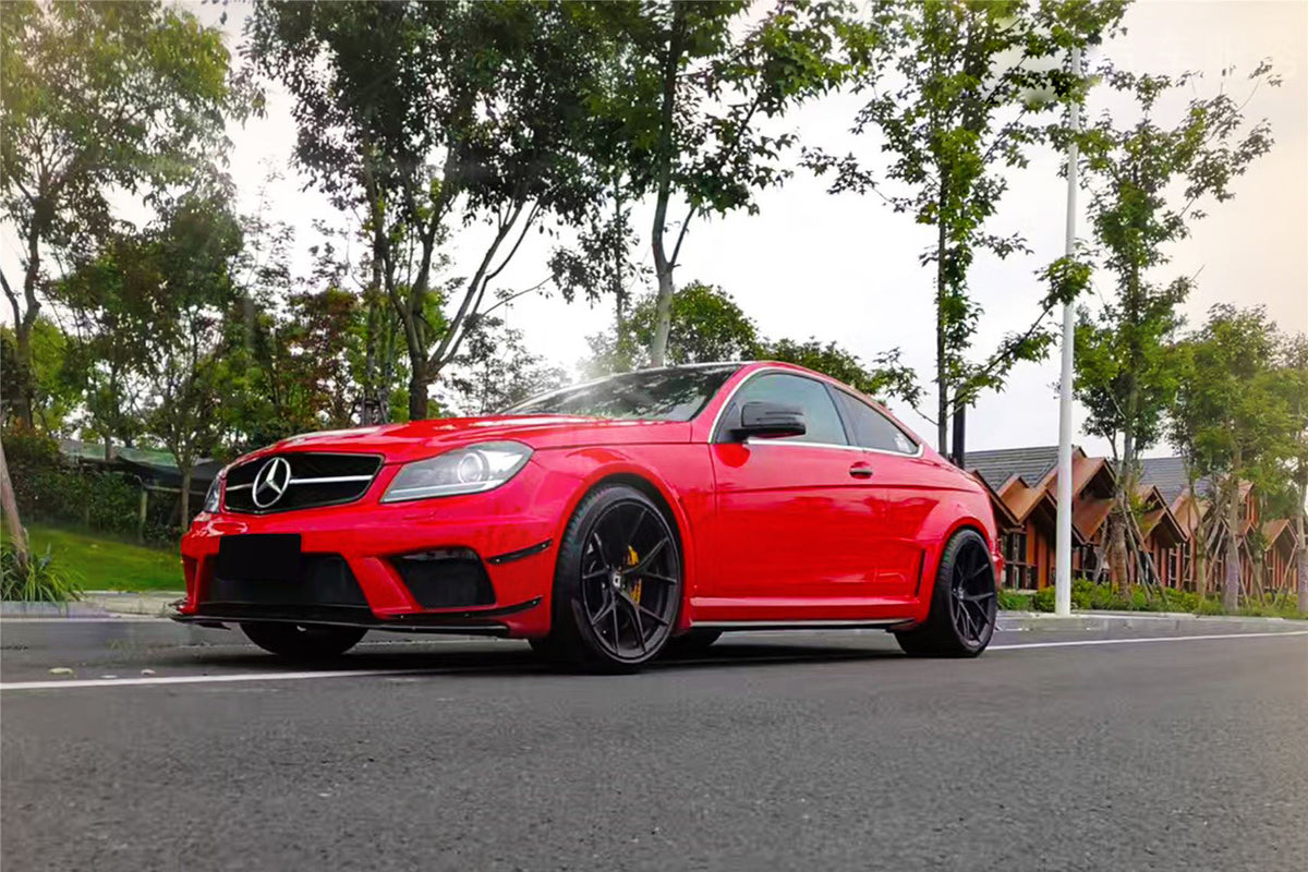 2012-2014 Mercedes Benz W204 C63 AMG Coupe BKSS Style Wide Full Body Kit - Carbonado Aero