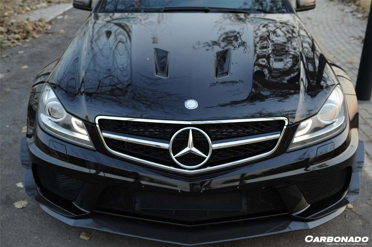 2012-2014 Mercedes Benz W204 C63 AMG Coupe BKSS Style Wide Full Body Kit - Carbonado Aero