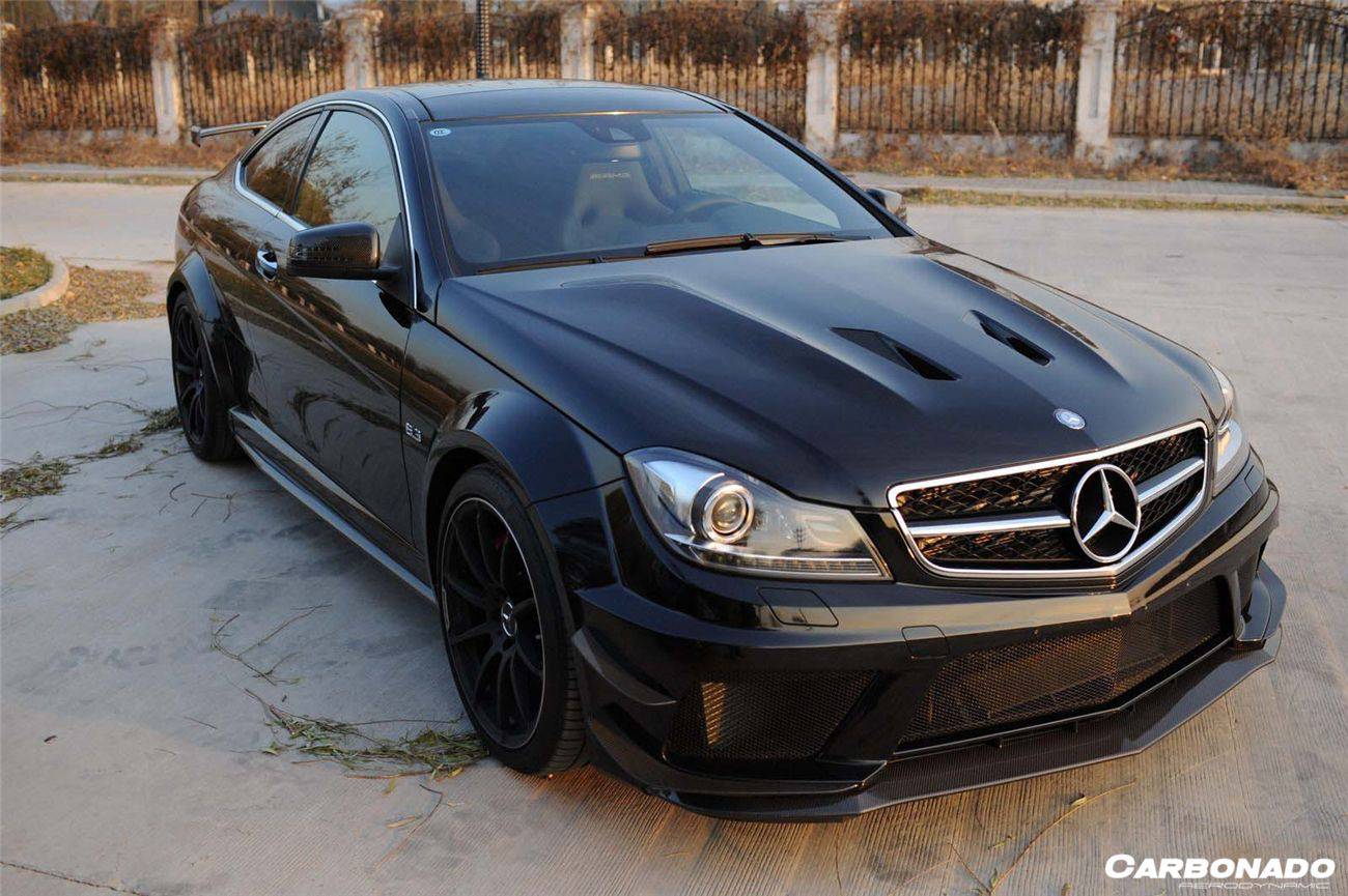 2012-2014 Mercedes Benz W204 C63 AMG Coupe BKSS Style Wide Full Body Kit - Carbonado Aero