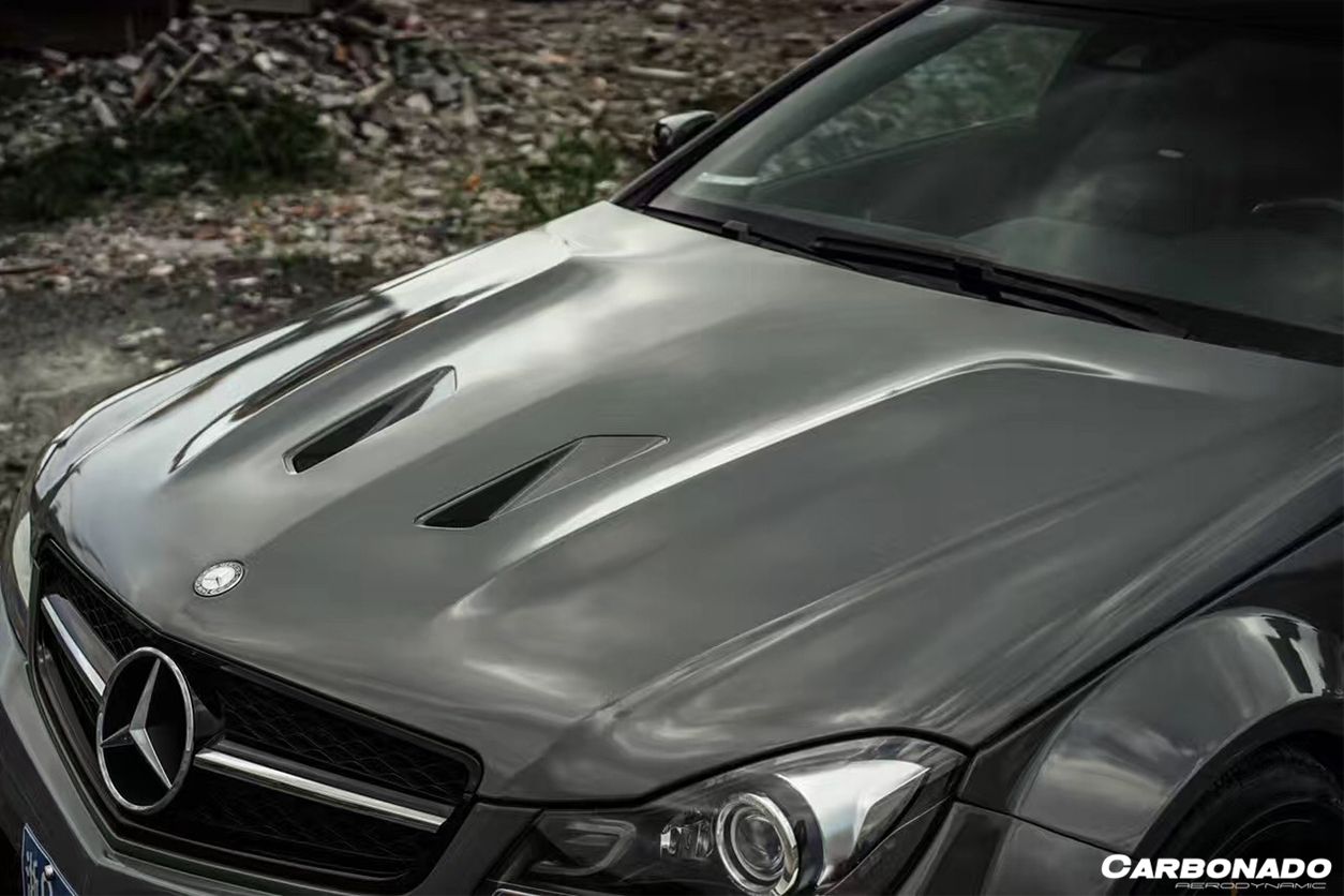 2012-2014 Mercedes Benz W204 C Class Coupe BKSS Style Wide Full Body Kit (Not Fit AMG) - Carbonado