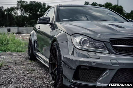 2012-2014 Mercedes Benz W204 C63 AMG Coupe BKSS Style Wide Full Body Kit - Carbonado Aero