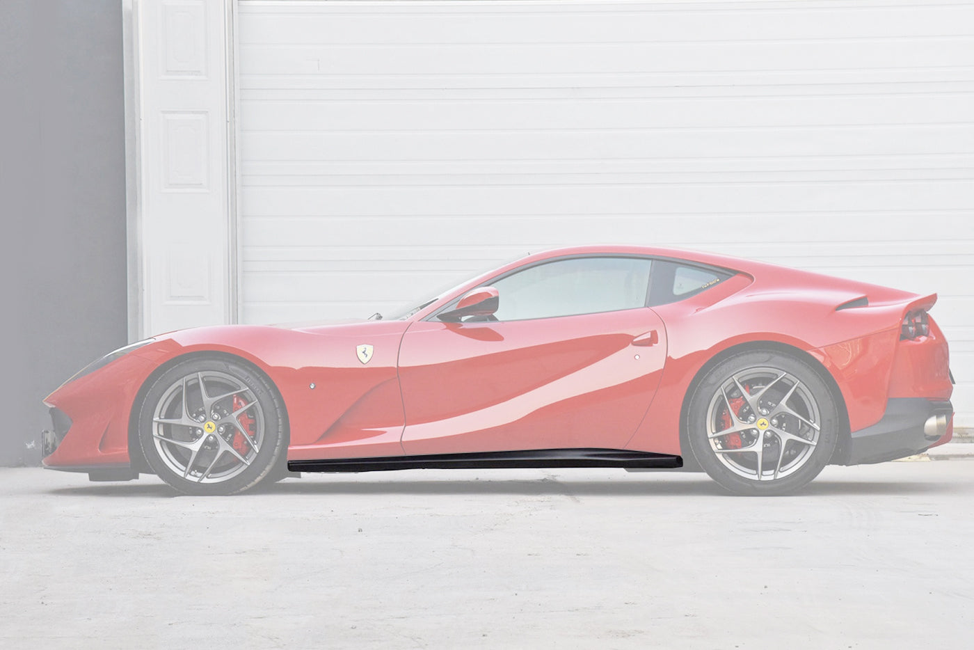 2017-2024 Ferrari 812 Superfast GTS OEM Style Dry Carbon Fiber Side Skirts - Carbonado