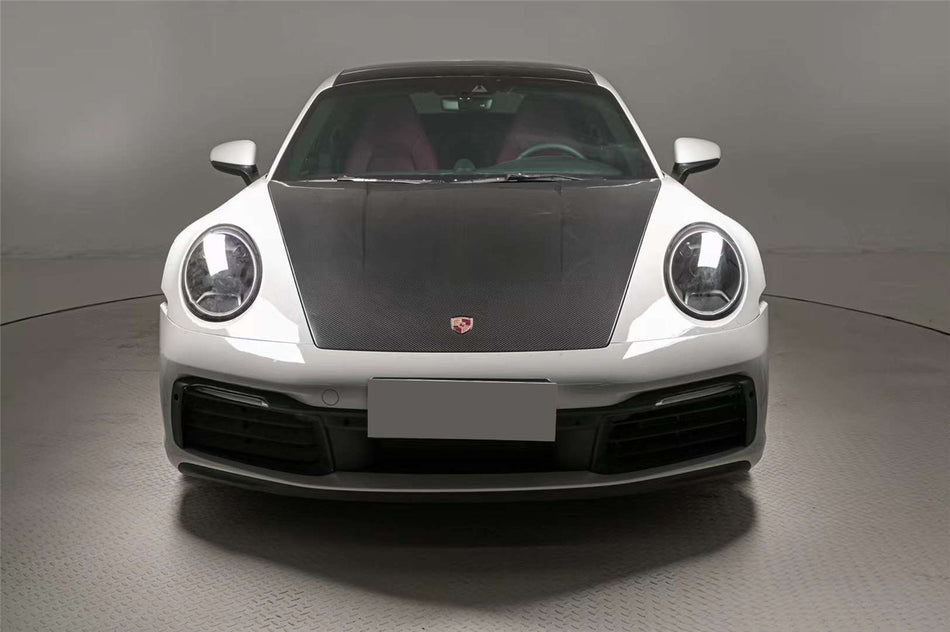 2019-2024 Porsche 911 992 Carrera & Targa & Cabriolet & Turbo OE Style Dry Carbon Fiber Hood - Carbonado