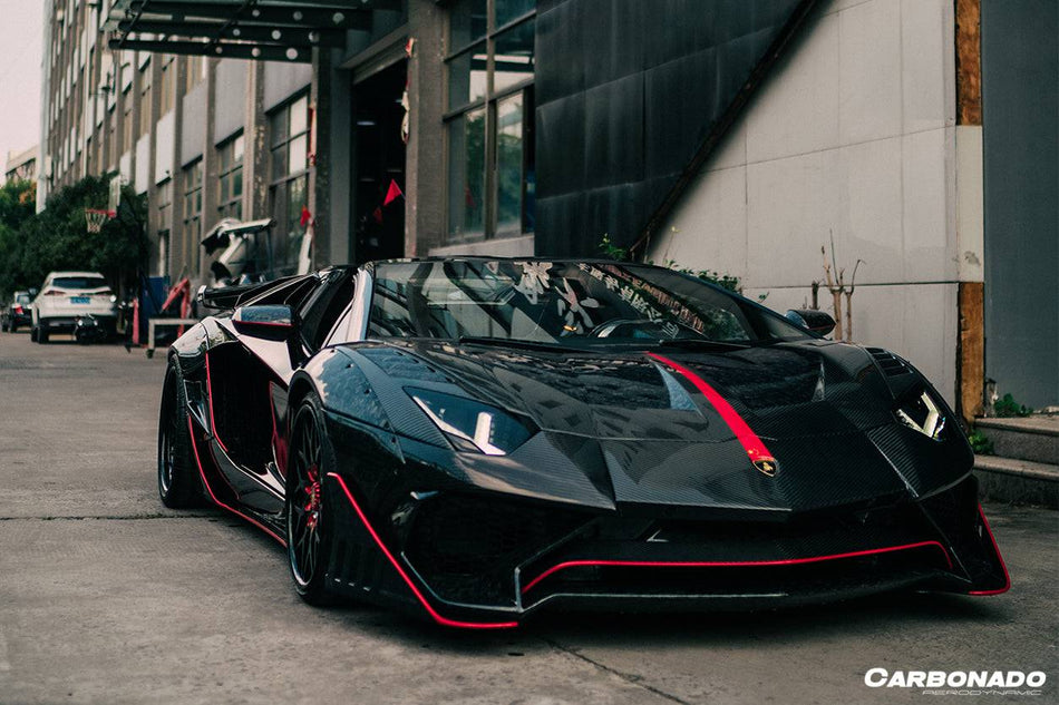 2011-2021 Lamborghini Aventador LP700 LP740 Coupe & Roadster Carbon Fiber Hood - Carbonado