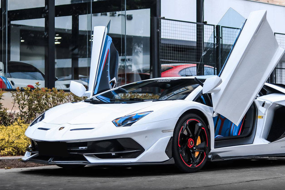 2011-2021 Lamborghini Aventador LP700 LP740 LP750 Coupe Roadster SVJ Style Part Dry Carbon Fiber Front Bumper - Carbonado