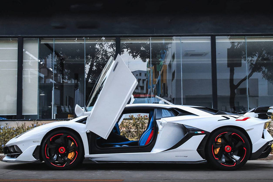 2011-2021 Lamborghini Aventador LP700 LP740 LP750 Coupe Roadster SVJ Style Part Dry Carbon Fiber Side Skirts - Carbonado