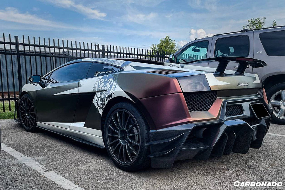 2004-2008 Lamborghini Gallardo IRON Style Rear Bumper - Carbonado