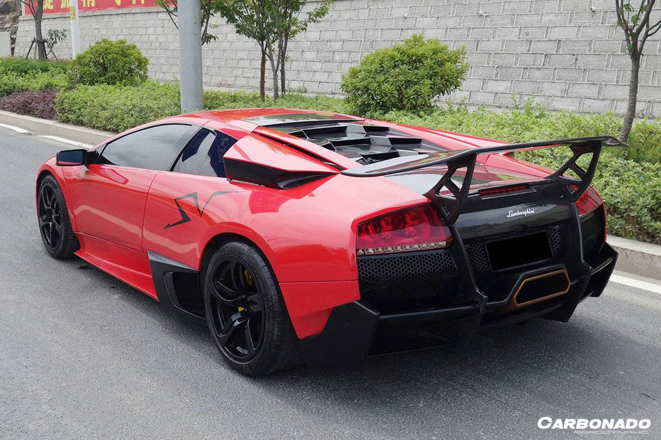 2001-2010 Lamborghini Murcielago SV Style Rear Bumper & Wing - Carbonado