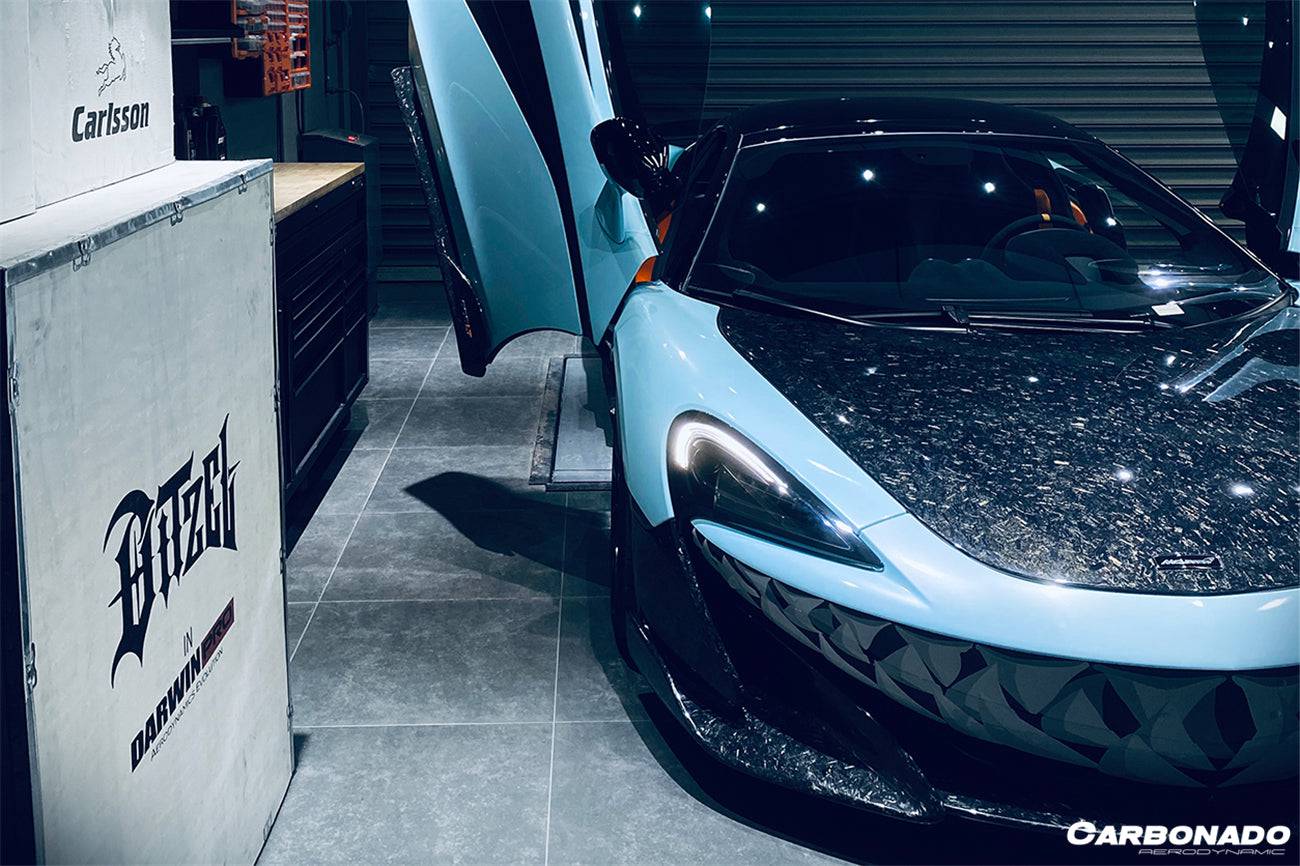 2018-2021 McLaren 540c 570s 600lt OEM Style Carbon Fiber Hood - Carbonado Aero