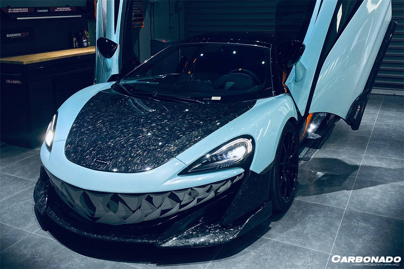 2018-2021 McLaren 540c 570s 600lt OEM Style Carbon Fiber Hood - Carbonado Aero