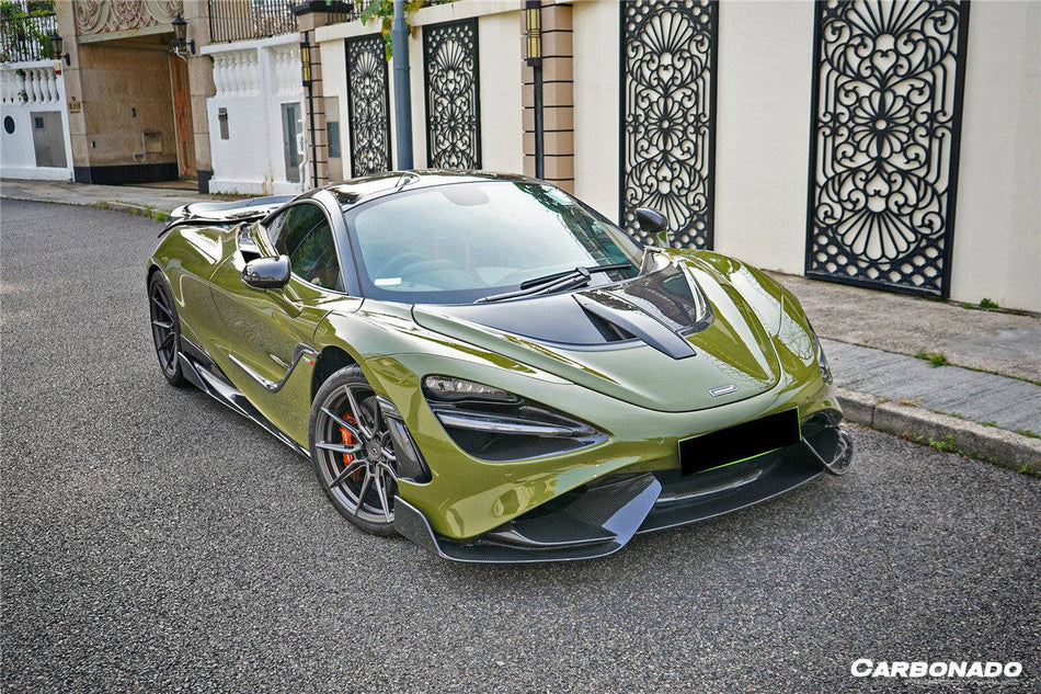 2017-2022 McLaren 720S Carbon Fiber Front Bumper Side Air Vents Replacement - Carbonado