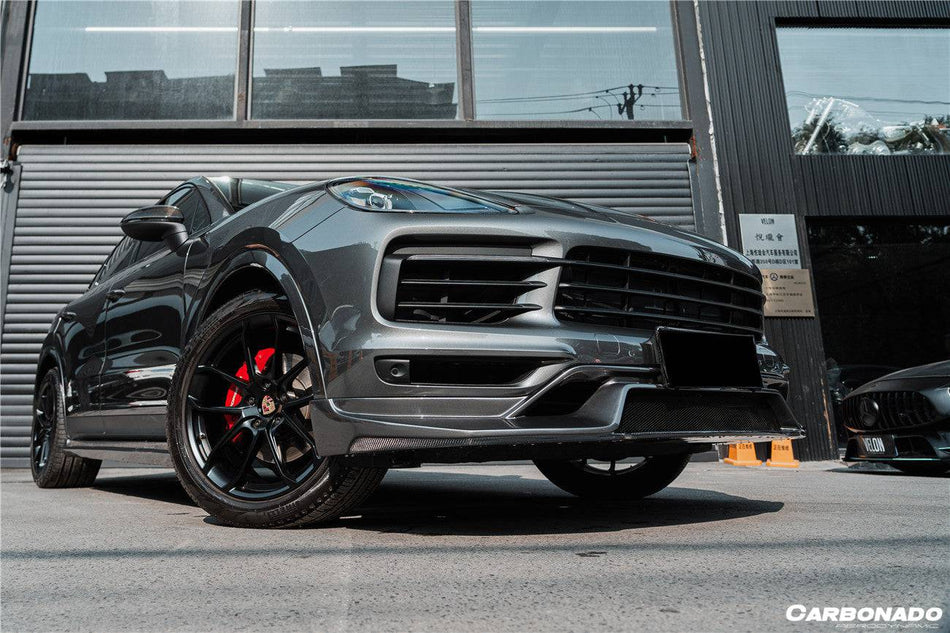 2018-2023 Porsche 9Y0.1 Cayenne S & E-Hybrid OD Style Front Lip - Carbonado