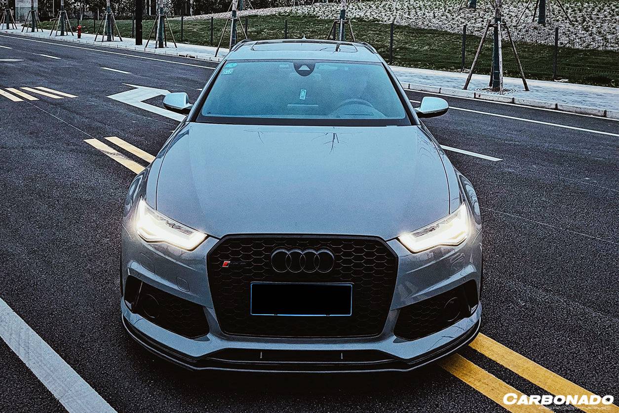 2013-2018 Audi RS6 Avant MN Style Carbon Fiber Front Lip - Carbonado Aero