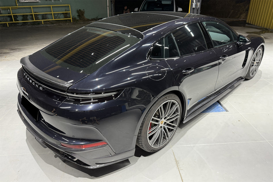 2024-2025 Porsche Panamera 976 OD Style Dry Carbon Fiber Trunk Spoiler - Carbonado
