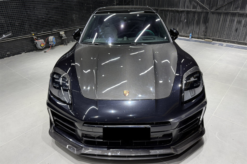 2024-2025 Porsche Panamera 976 OD Style Dry Carbon Fiber Hood - Carbonado