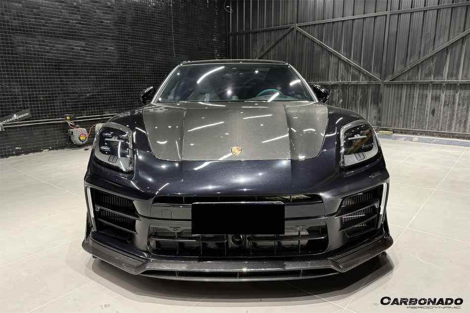 2024-2025 Porsche Panamera 976 OD Style Dry Carbon Fiber Hood - Carbonado