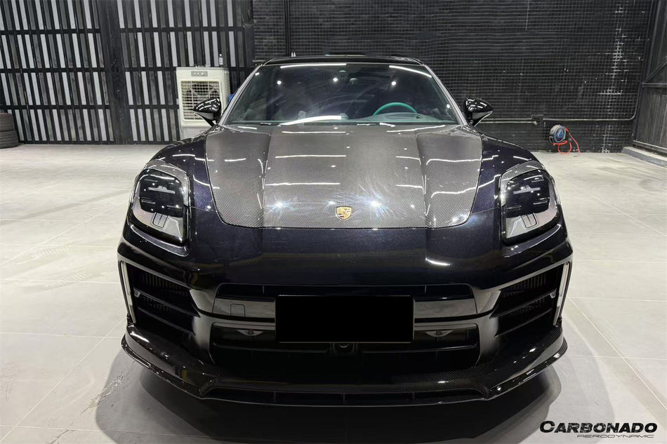 2024-2025 Porsche Panamera 976 ODV2 Style Dry Carbon Fiber Front Lip - Carbonado