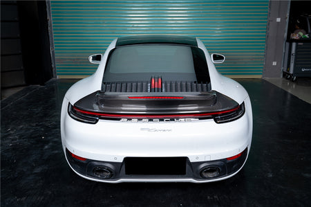 2019-2024 Porsche 911 992 Carrera SC Style Dry Carbon Fiber Trunk Wing Spoiler With LED Light - Carbonado