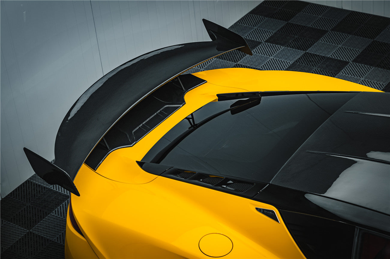 2021-2024 Lotus Emira NYO MNK Style Dry Carbon Fiber Trunk Wing With Base - Carbonado