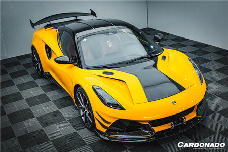 2021-2024 Lotus Emira NYO MNK Style Dry Carbon Fiber Front Lip - Carbonado