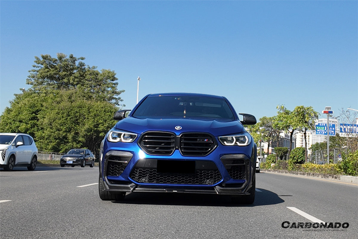 2020-2023  BMW X6M F96 AD Style Dry Carbon Fiber Front Lip - Carbonado