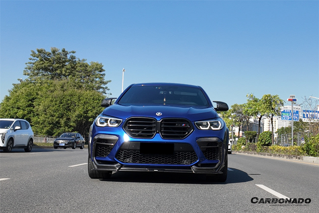2020-2023  BMW X6M F96 AD Style Dry Carbon Fiber Front Lip - Carbonado