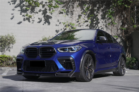 2020-2023  BMW X6M F96 AD Style Dry Carbon Fiber Front Lip - Carbonado