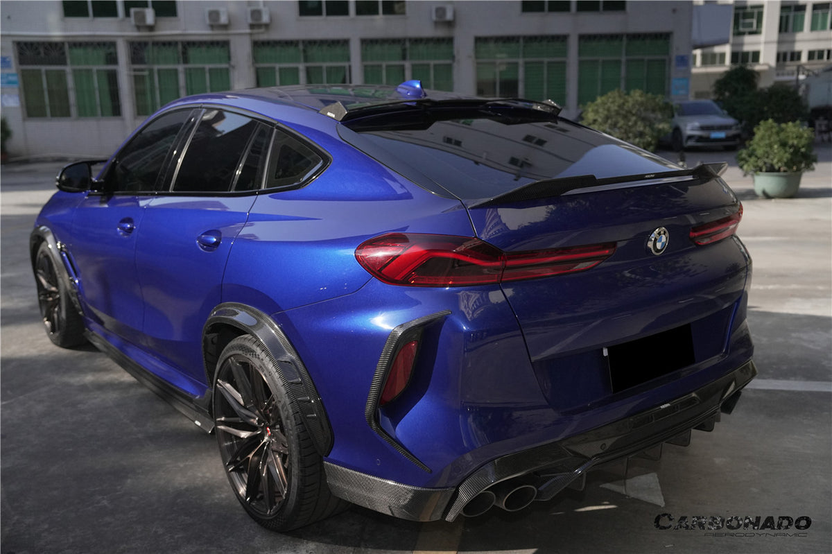2020-2025 BMW F96 X6M & G06 X6 AD Style Dry Carbon Fiber Roof spoiler - Carbonado