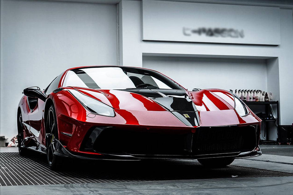 2015-2019 Ferrari 488 GTB & Spider MSY Style Part Carbon Fiber Front Bumper - Carbonado