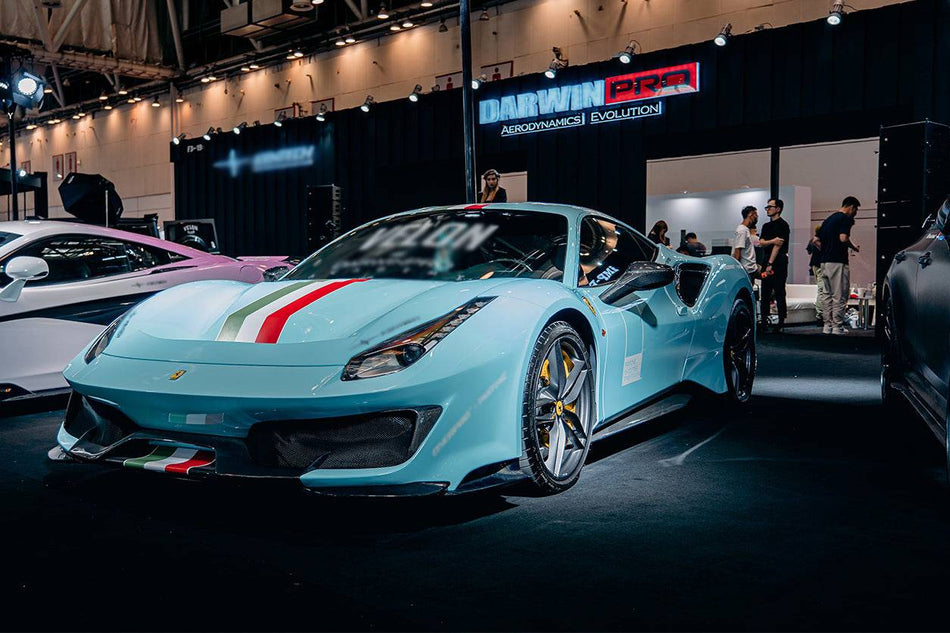 2015-2020 Ferrari 488 Pista & GTB & Spider OEM Style Side Skirts - Carbonado