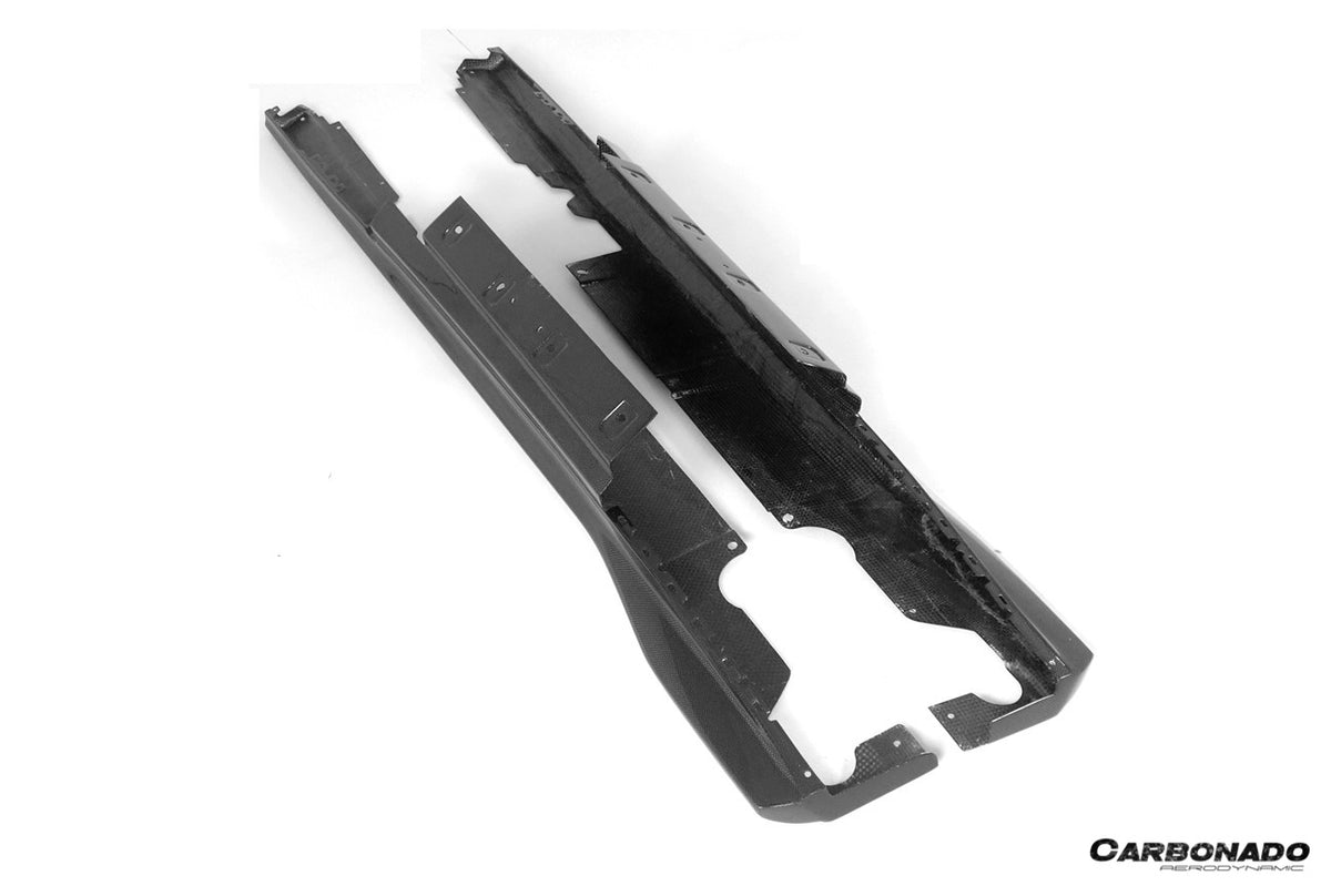 2017-2024 Ferrari 812 Superfast GTS OEM Style Dry Carbon Fiber Side Skirts - Carbonado