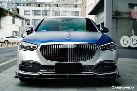 2021-UP Mercedes Benz S Maybach W223 4Matic Sedan MSY Style Dry Carbon Fiber Front Lip - Carbonado