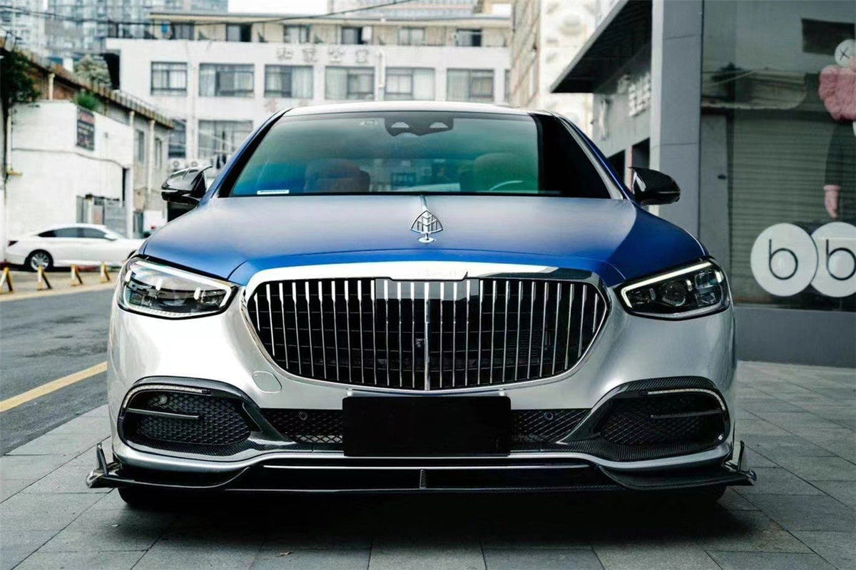2021-UP Mercedes Benz S Maybach W223 4Matic Sedan MSY Style Dry Carbon Fiber Front Lip - Carbonado