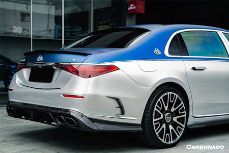 2021-2024 Mercedes Benz S Maybach W223 4Matic Sedan MSY Style Dry Carbon Fiber Trunk Spoiler - Carbonado