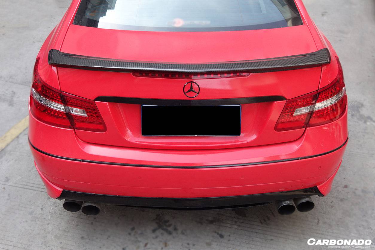 2010-2016 Mercedes Benz E Class W207 Coupe LRS Style Carbon Fiber Trunk Spoiler - Carbonado Aero