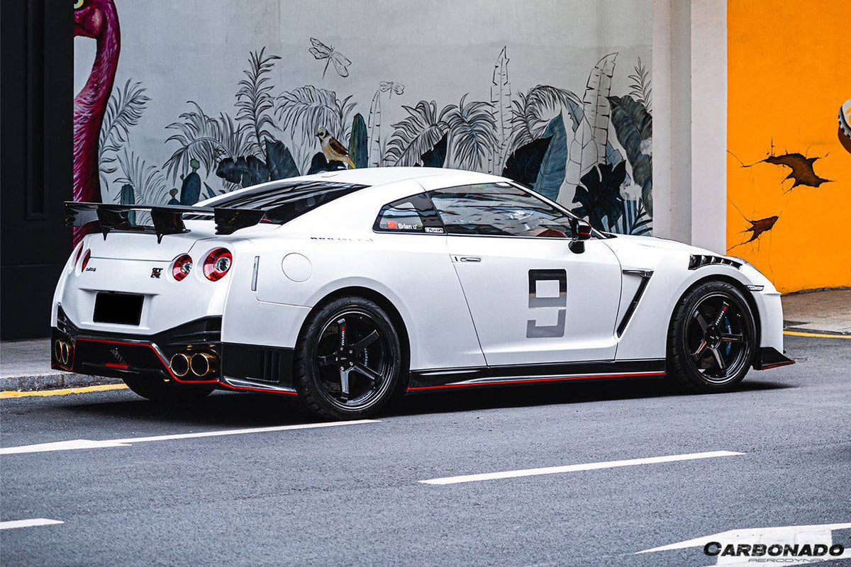 2008-2022 Nissan GTR R35 CBA/DBA/EBA NISMO Style Rear Bumper - Carbonado