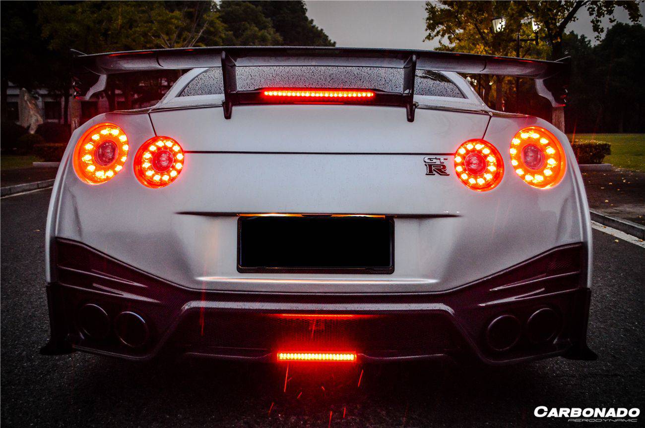 2008-2022 Nissan GTR R35 CBA/DBA/EBA NISMO Style Rear Bumper - Carbonado Aero