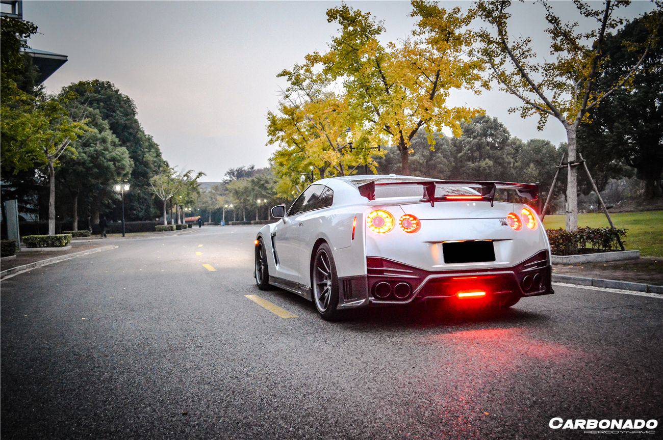 2008-2022 Nissan GTR R35 CBA/DBA/EBA NISMO Style Rear Bumper - Carbonado Aero