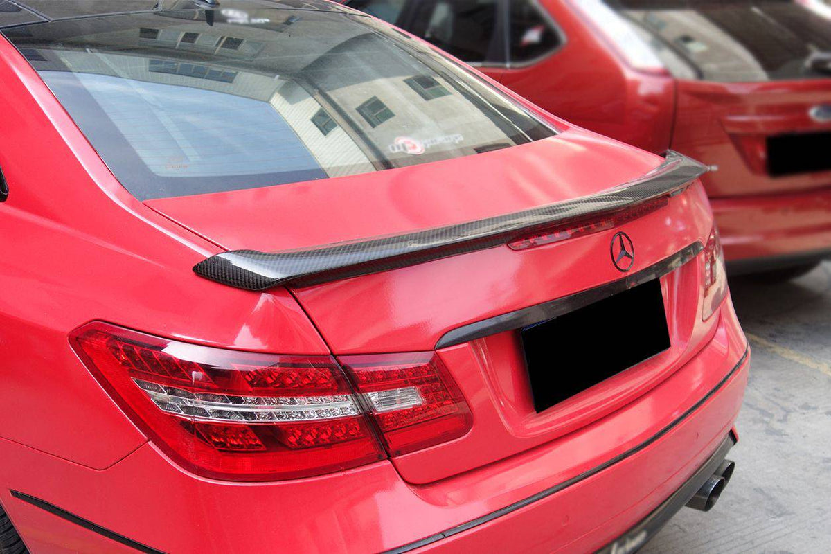 2010-2016 Mercedes Benz E Class W207 Coupe LRS Style Carbon Fiber Trunk Spoiler - Carbonado