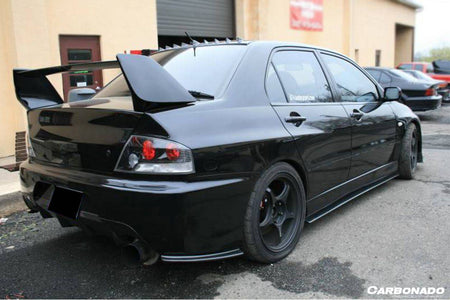 2003-2006 Mitsubishi Evolution 7/8/9 RX Style Carbon Fiber Side Skirts - Carbonado Aero