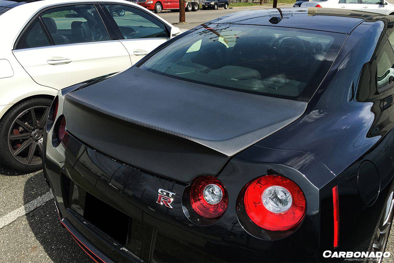 2008-2020 Nissan GTR R35 CBA/DBA/EBA DLK Style Carbon Fiber Trunk - Carbonado