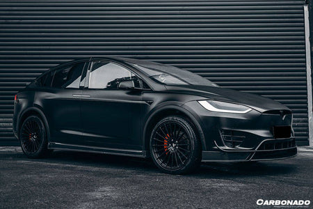 2016-2021 Tesla Model X SUV RZS Style Carbon Fiber Front Canards - Carbonado Aero