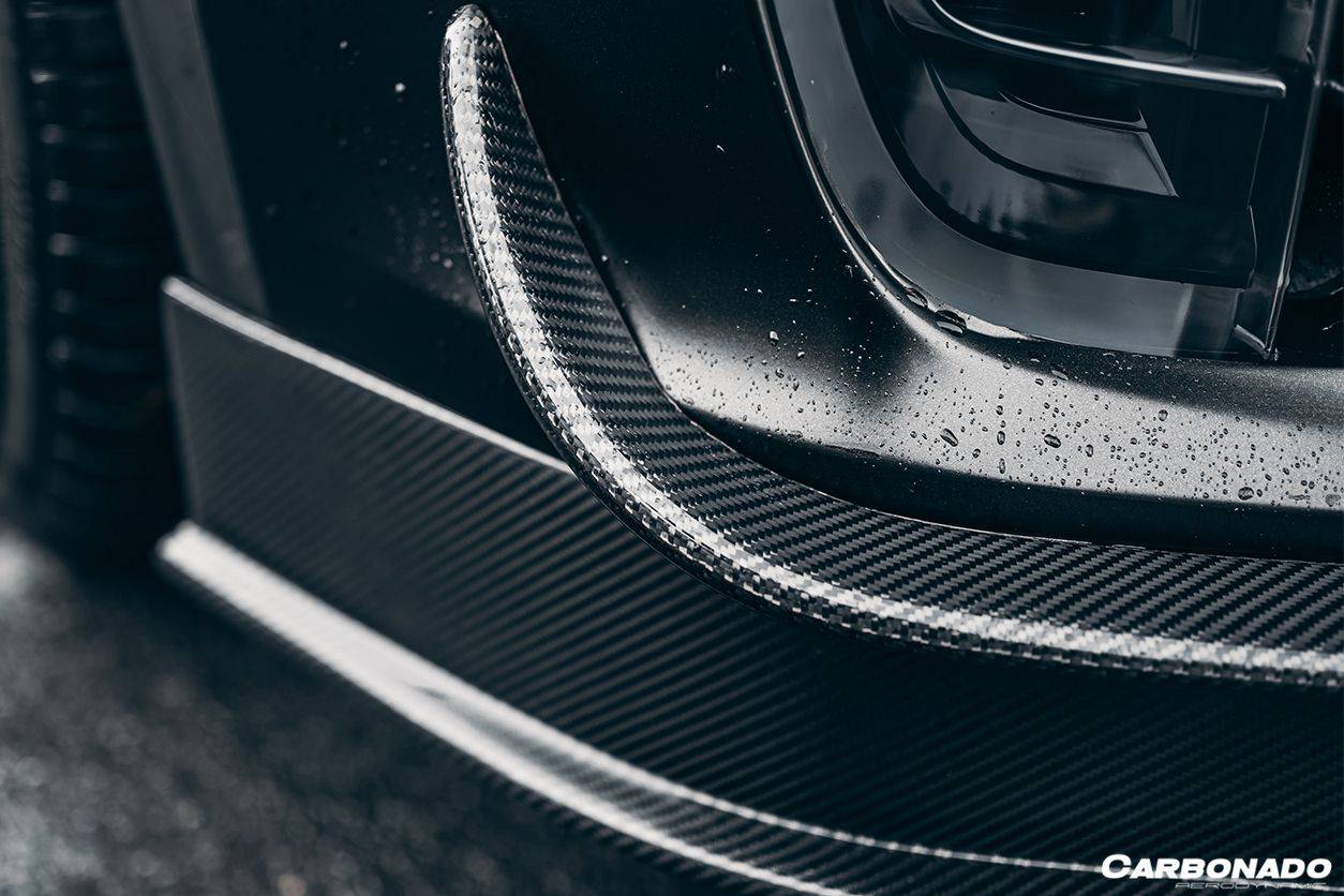 2016-2021 Tesla Model X SUV RZS Style Carbon Fiber Front Canards - Carbonado