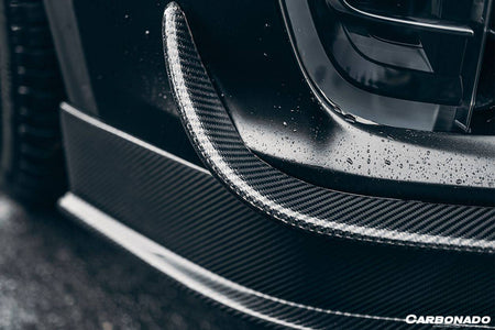 2016-2021 Tesla Model X SUV RZS Style Carbon Fiber Front Canards - Carbonado