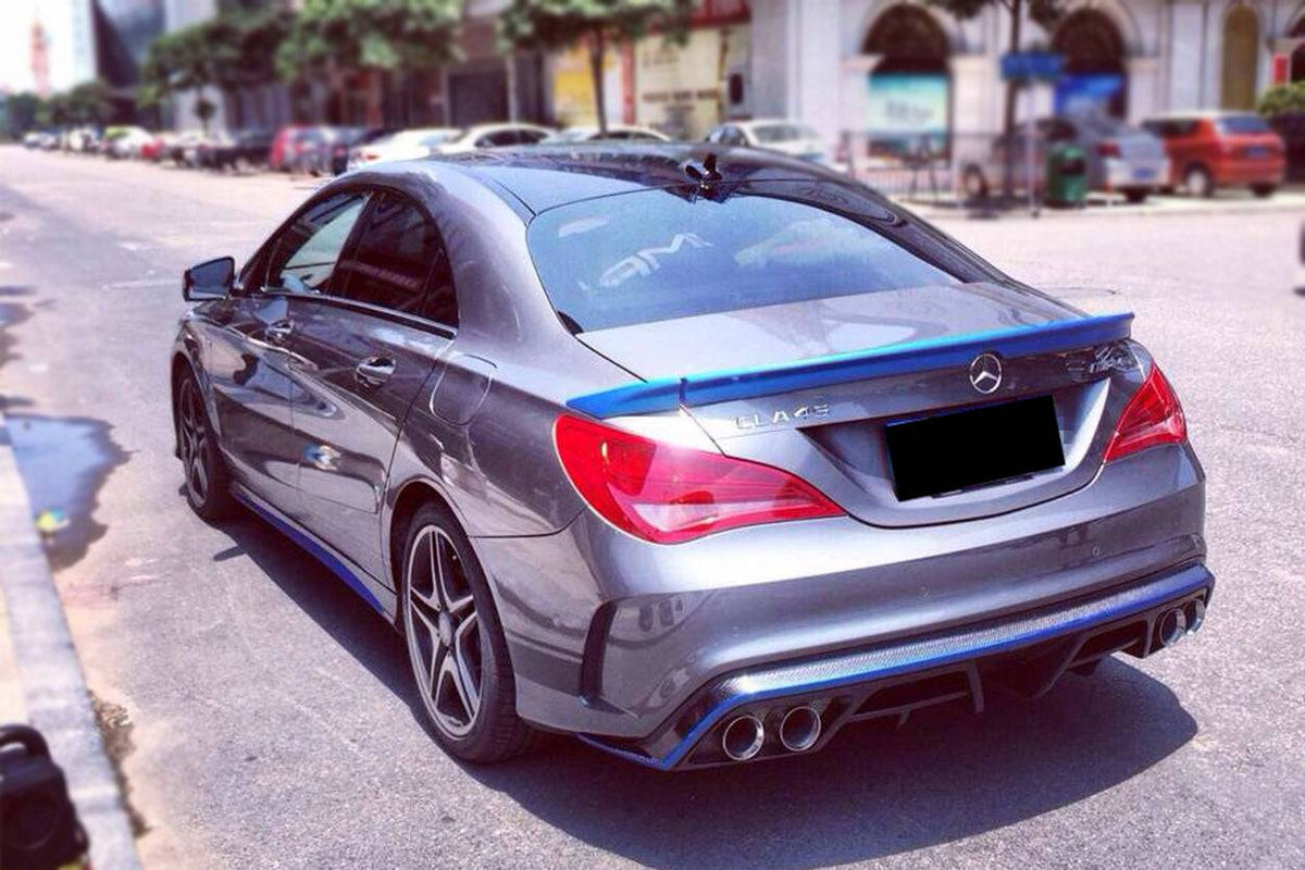 2014-2016 Mercedes Benz W117 CLA Sport / CLA45 AMG PA Style Trunk Spoiler - Carbonado