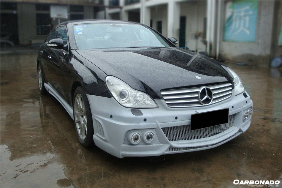 2005-2009 Mercedes Benz W219 Cls Class WI Style Front Bumper w/LED - Carbonado Aero