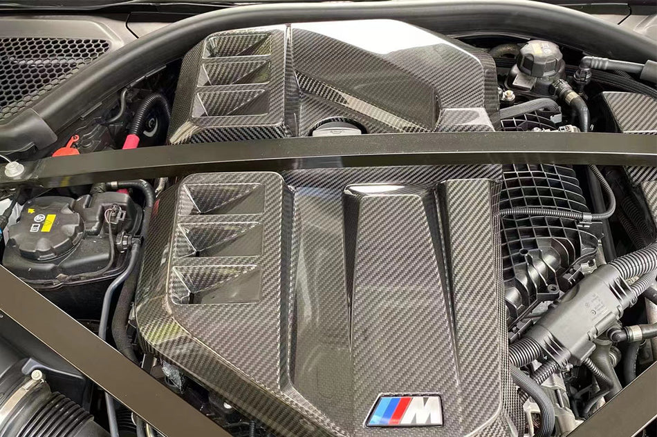 2021-UP BMW M3 G80 M4 G82/G83 Dry Carbon Fiber Engine Cover - Carbonado