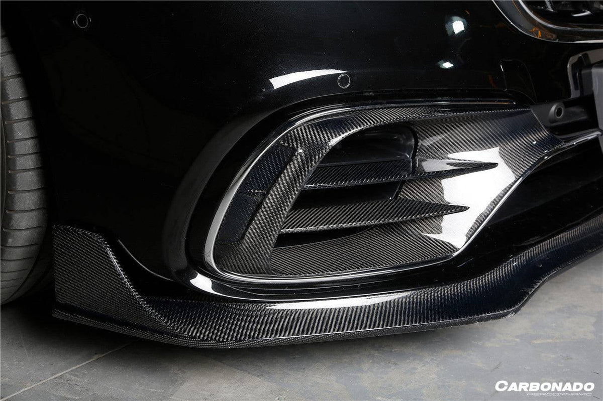 2017-2020 Mercedes Benz S63 AMG W222.2 Sedan MSY Style Carbon Fiber Front Bumper Vents - Carbonado Aero