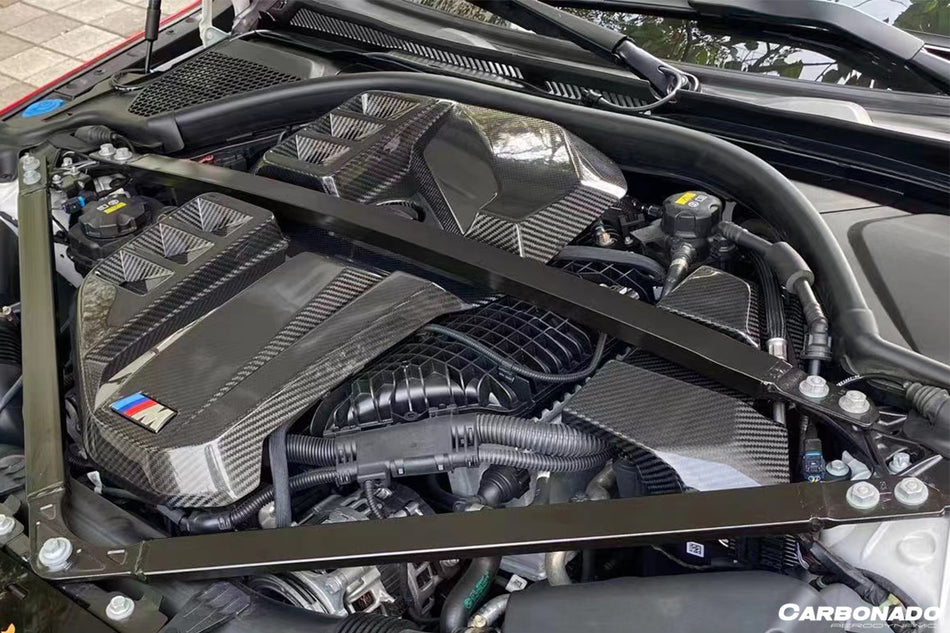 2021-UP BMW M3 G80 M4 G82/G83 Dry Carbon Fiber Engine Cover - Carbonado